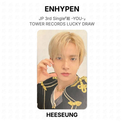 ENHYPEN JP 3rd Single『結 -YOU-』 TOWER RECORDS LUCKY DRAW Official Photocard
