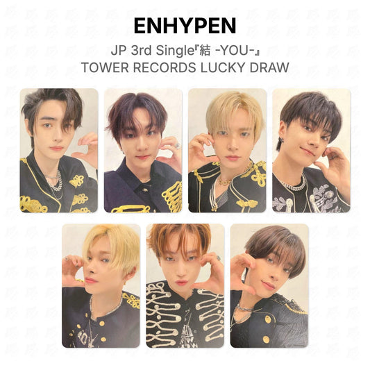 ENHYPEN JP 3rd Single『結 -YOU-』 TOWER RECORDS LUCKY DRAW Official Photocard