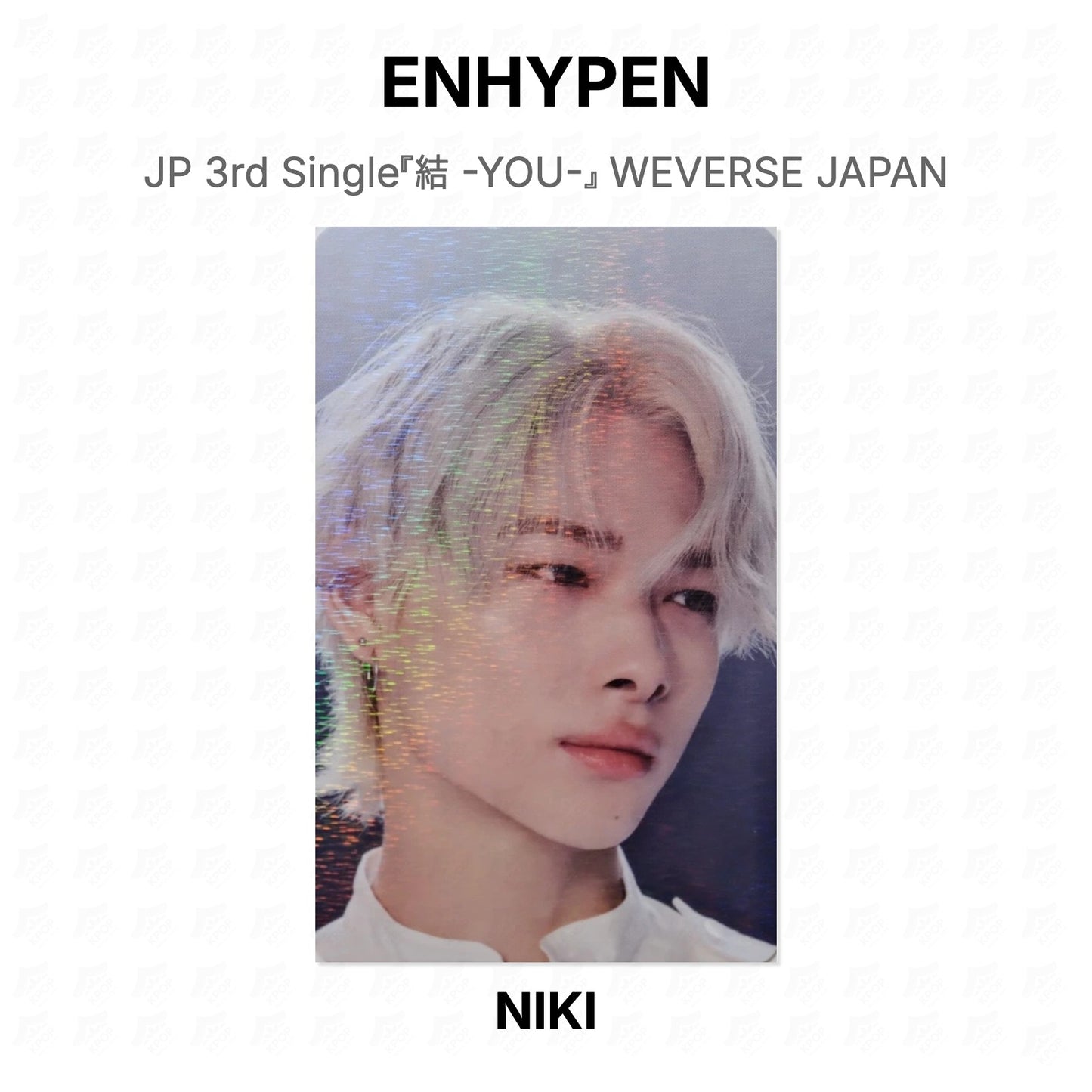 ENHYPEN JP 3rd Single『結 -YOU-』 WEVERSE JAPAN Official Photocard