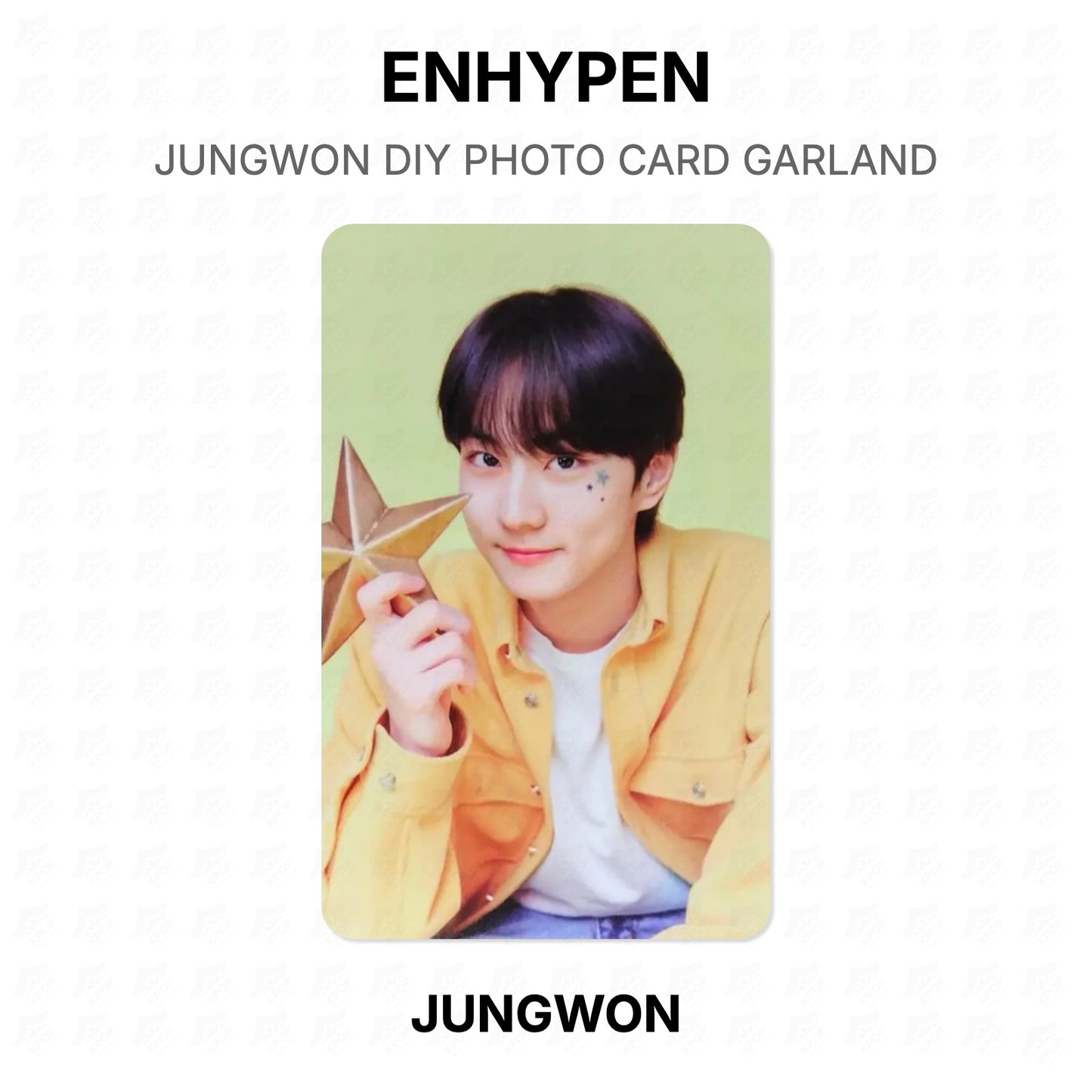 ENHYPEN JUNGWON DIY PHOTO CARD GARLAND Official Photocard