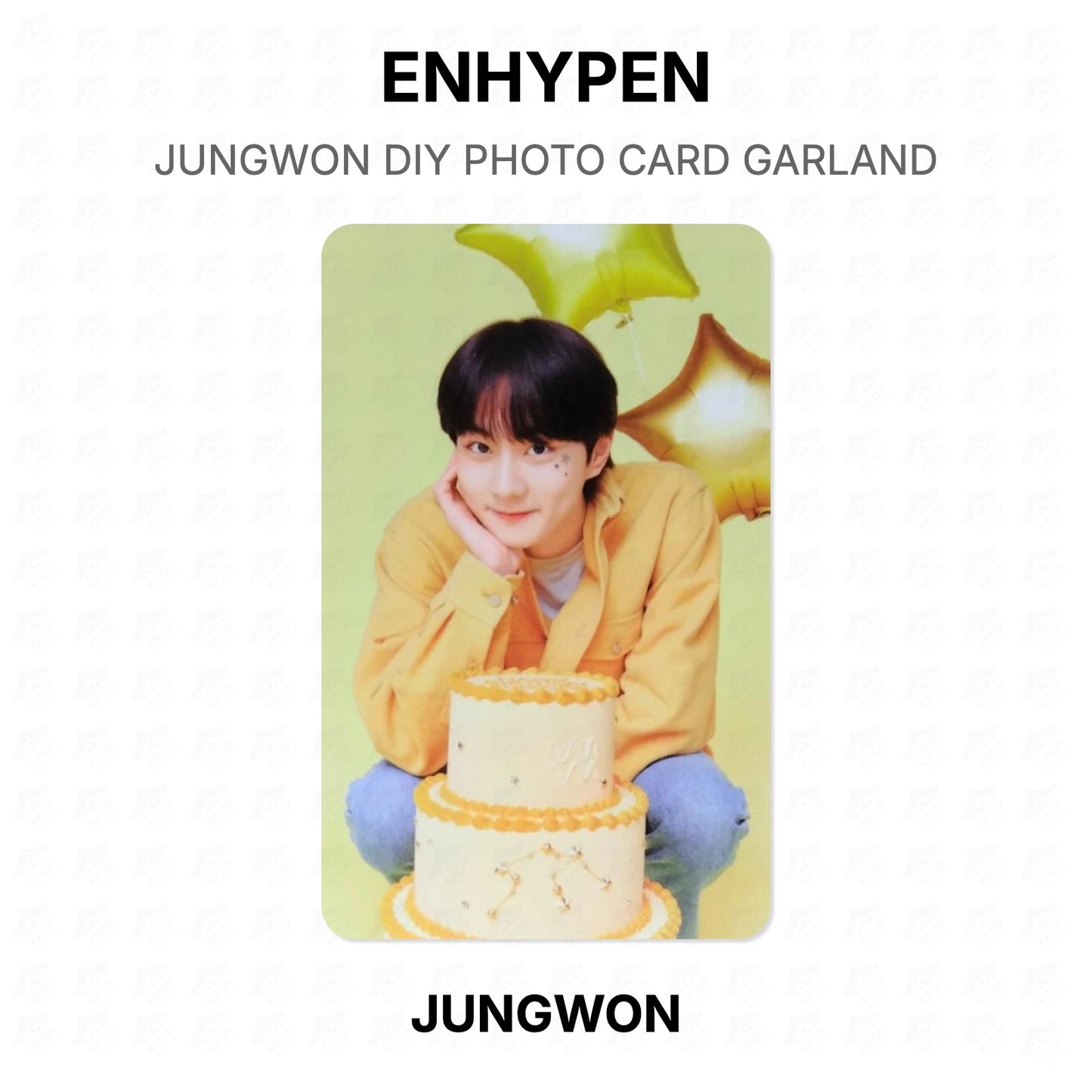 ENHYPEN JUNGWON DIY PHOTO CARD GARLAND Official Photocard