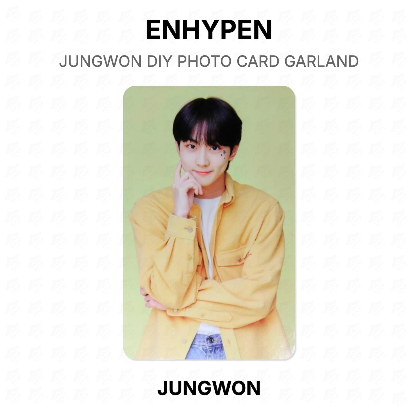 ENHYPEN JUNGWON DIY PHOTO CARD GARLAND Official Photocard