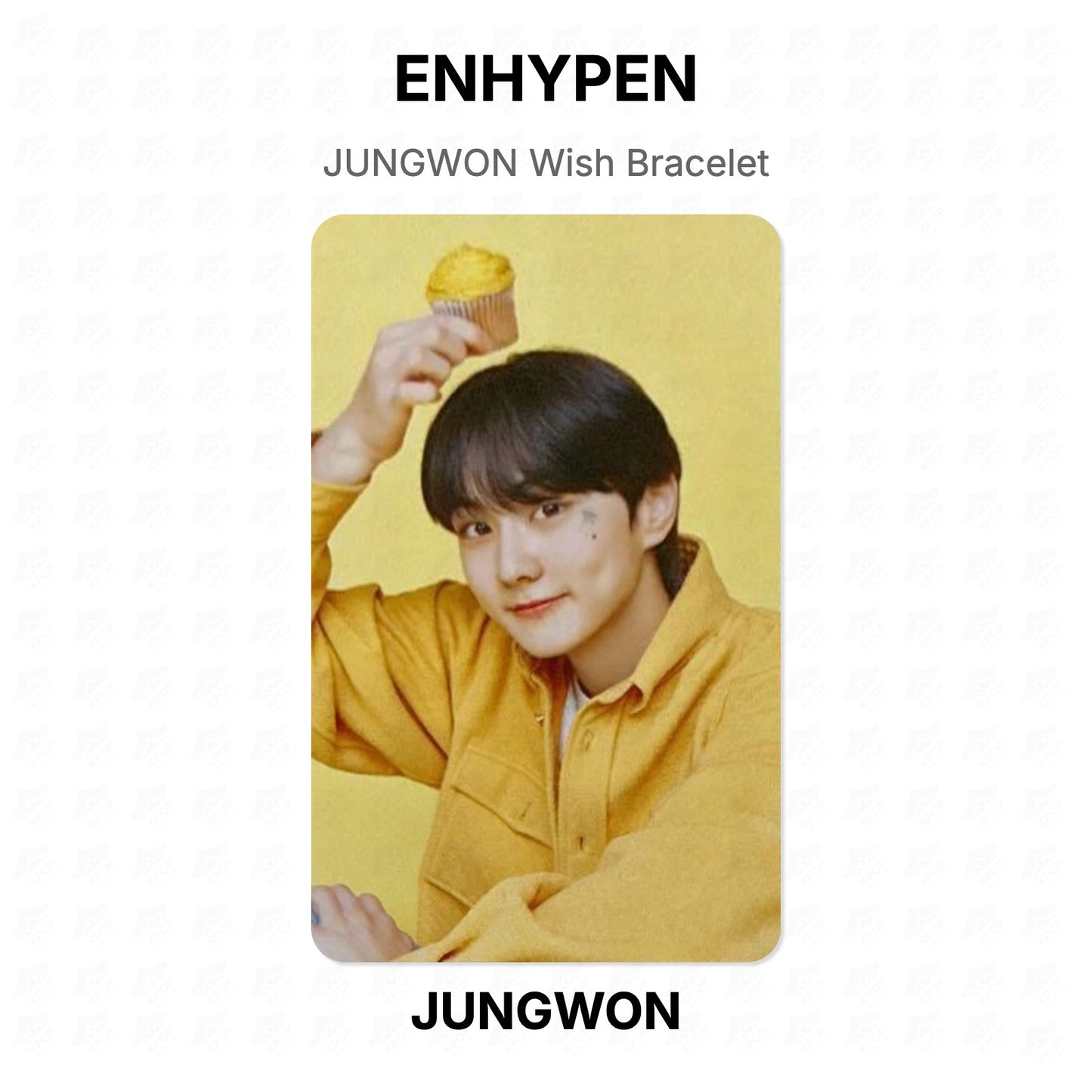 ENHYPEN JUNGWON Wish Bracelet Official Photocard