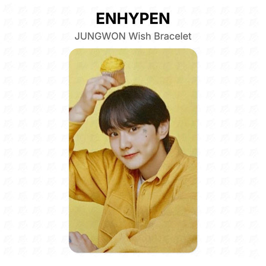 ENHYPEN JUNGWON Wish Bracelet Official Photocard