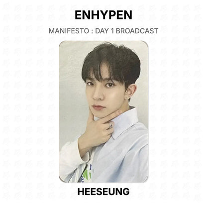 ENHYPEN MANIFESTO : DAY 1 BROADCAST Official Photocard