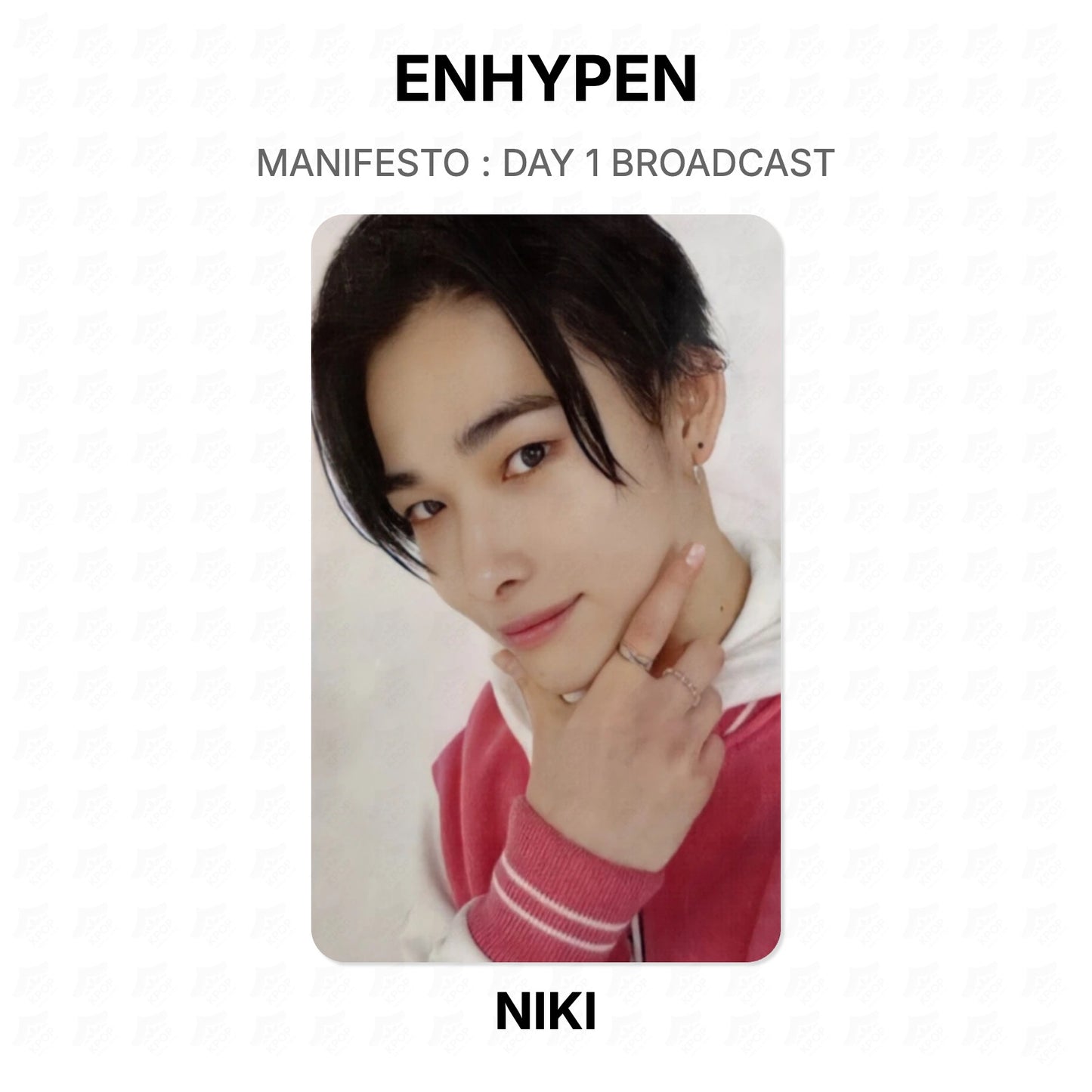 ENHYPEN MANIFESTO : DAY 1 BROADCAST Official Photocard