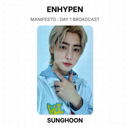 ENHYPEN MANIFESTO : DAY 1 BROADCAST Official Photocard