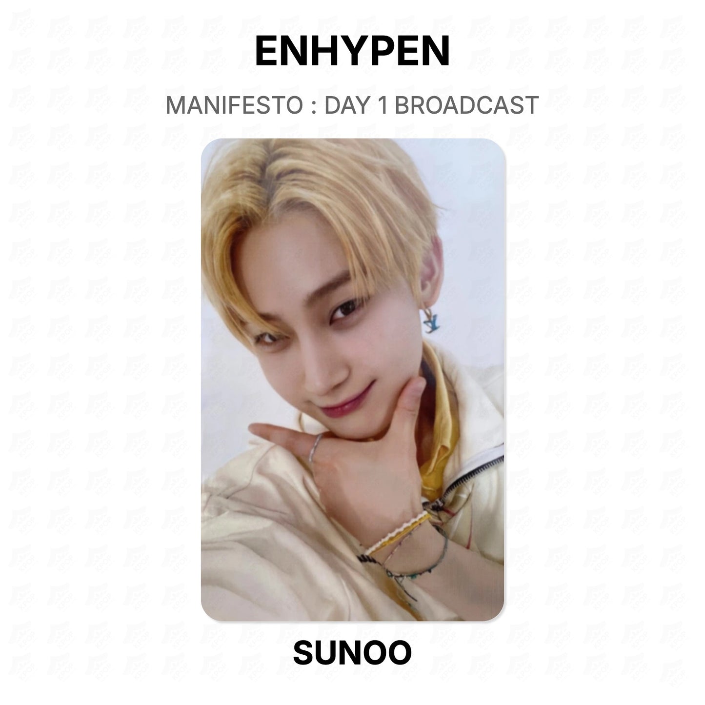 ENHYPEN MANIFESTO : DAY 1 BROADCAST Official Photocard