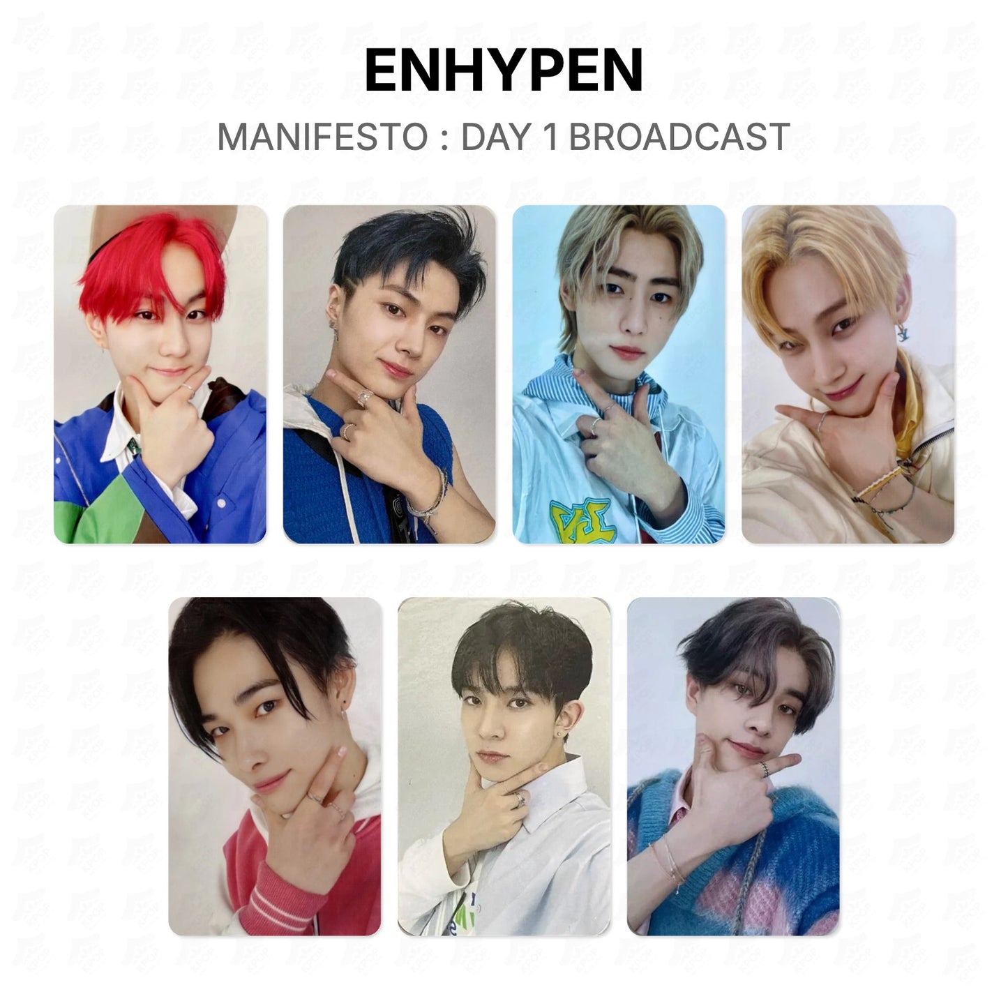 ENHYPEN MANIFESTO : DAY 1 BROADCAST Official Photocard