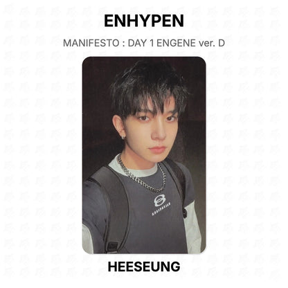 ENHYPEN MANIFESTO : DAY 1 ENGENE ver. D Official Photocard