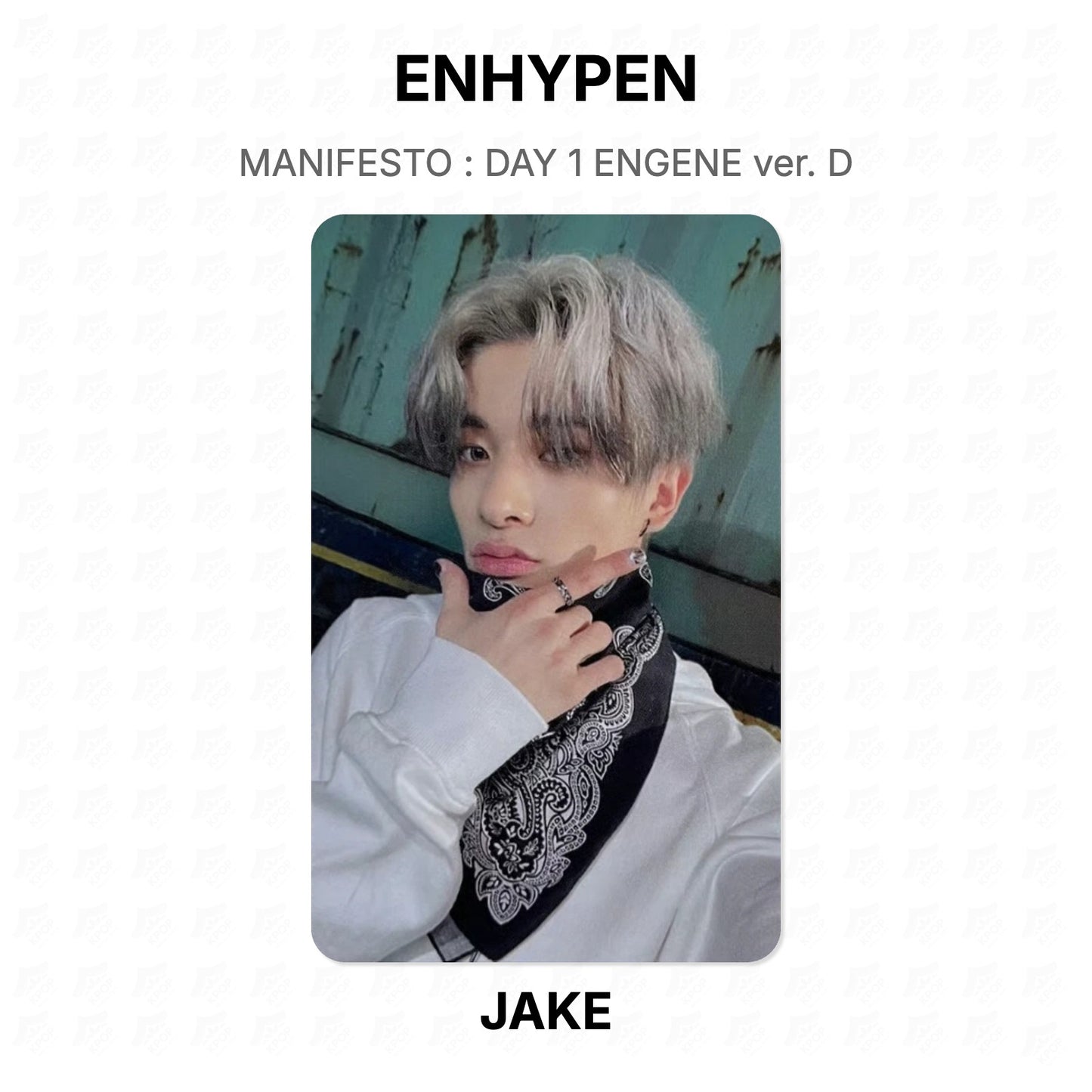 ENHYPEN MANIFESTO : DAY 1 ENGENE ver. D Official Photocard