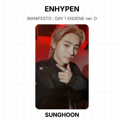 ENHYPEN MANIFESTO : DAY 1 ENGENE ver. D Official Photocard