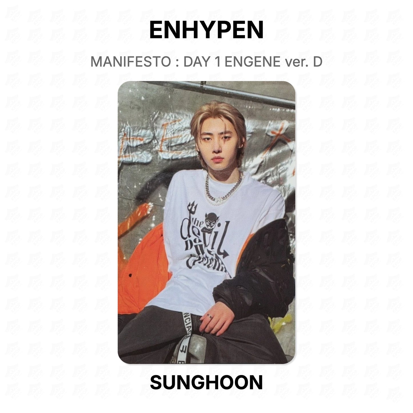 ENHYPEN MANIFESTO : DAY 1 ENGENE ver. D Official Photocard