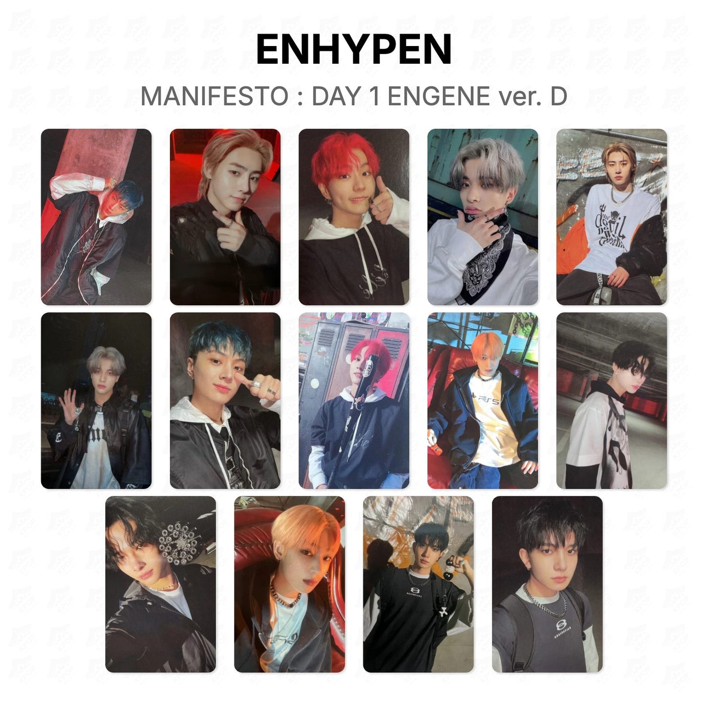 ENHYPEN MANIFESTO : DAY 1 ENGENE ver. D Official Photocard