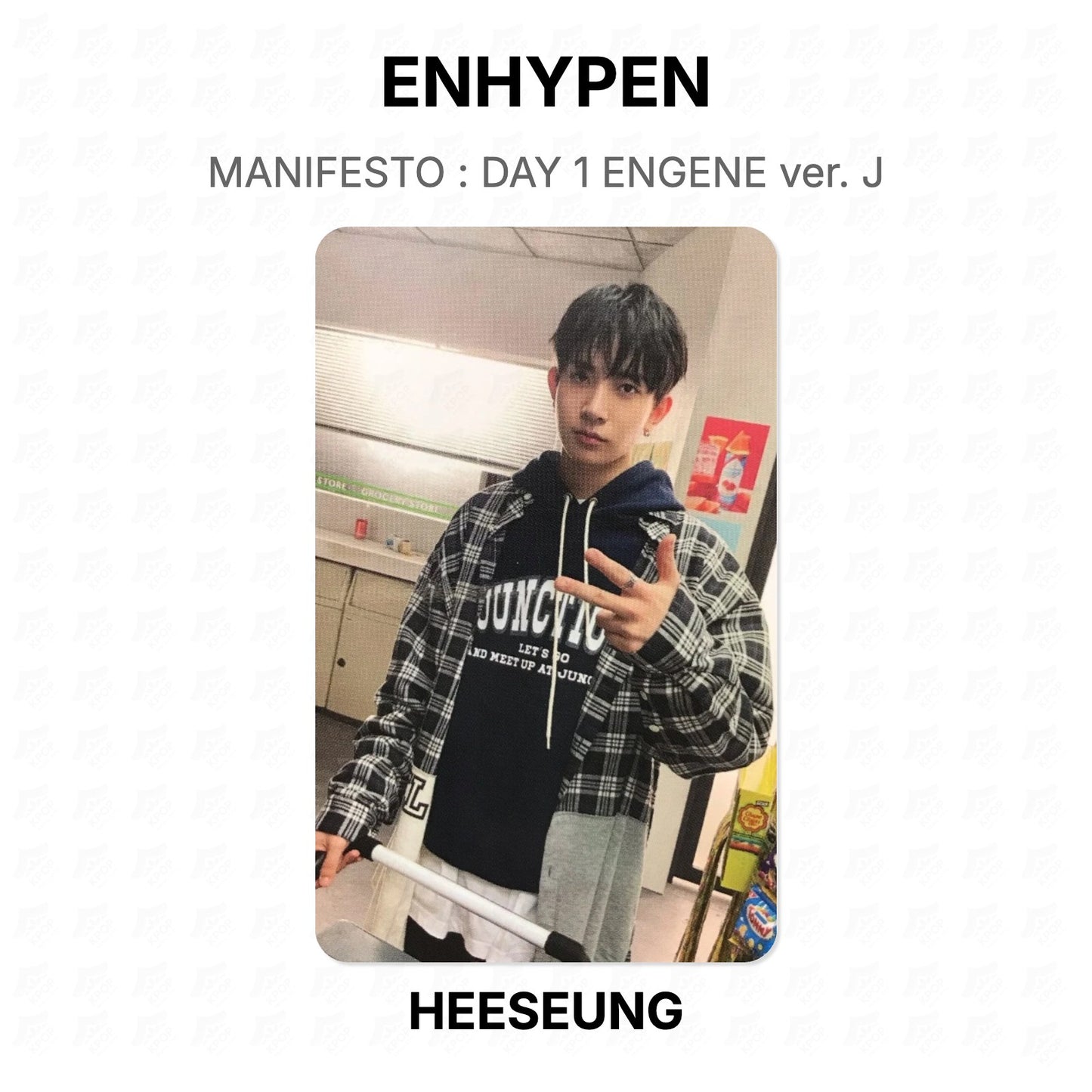 ENHYPEN MANIFESTO : DAY 1 ENGENE ver. J Official Photocard