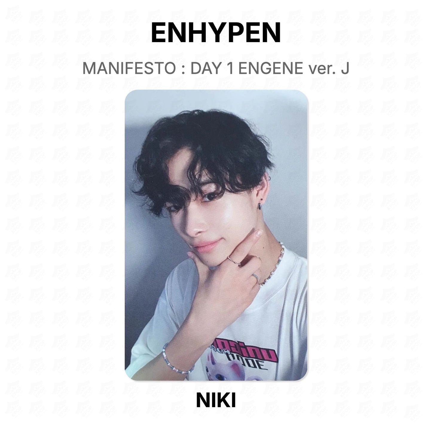 ENHYPEN MANIFESTO : DAY 1 ENGENE ver. J Official Photocard