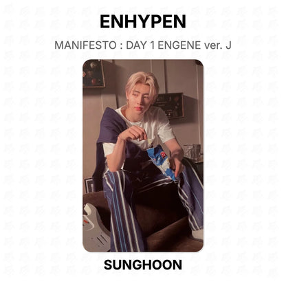 ENHYPEN MANIFESTO : DAY 1 ENGENE ver. J Official Photocard