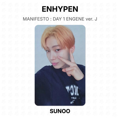 ENHYPEN MANIFESTO : DAY 1 ENGENE ver. J Official Photocard