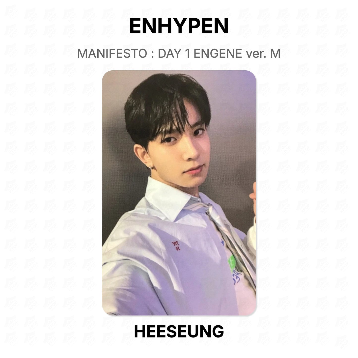 ENHYPEN MANIFESTO : DAY 1 ENGENE ver. M Official Photocard
