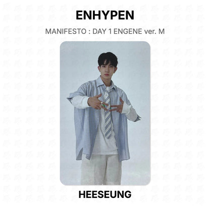 ENHYPEN MANIFESTO : DAY 1 ENGENE ver. M Official Photocard