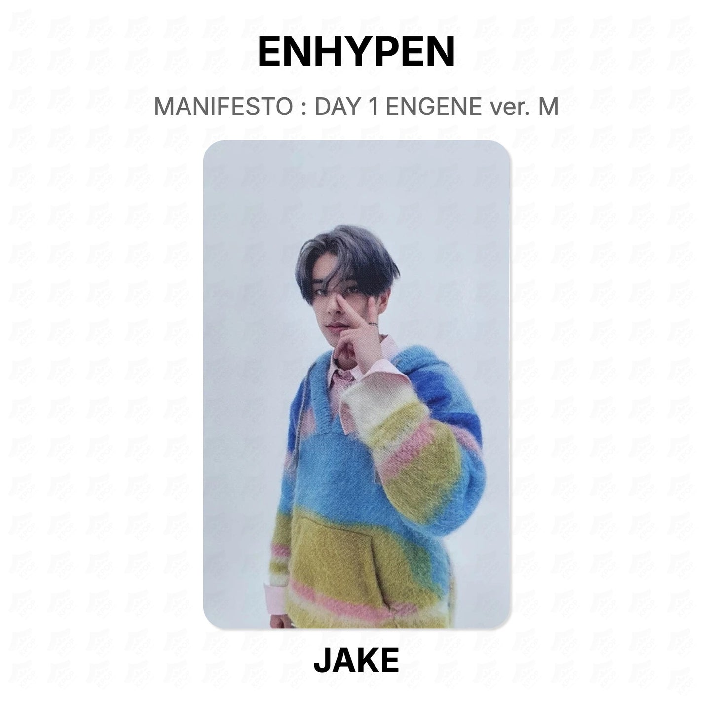 ENHYPEN MANIFESTO : DAY 1 ENGENE ver. M Official Photocard