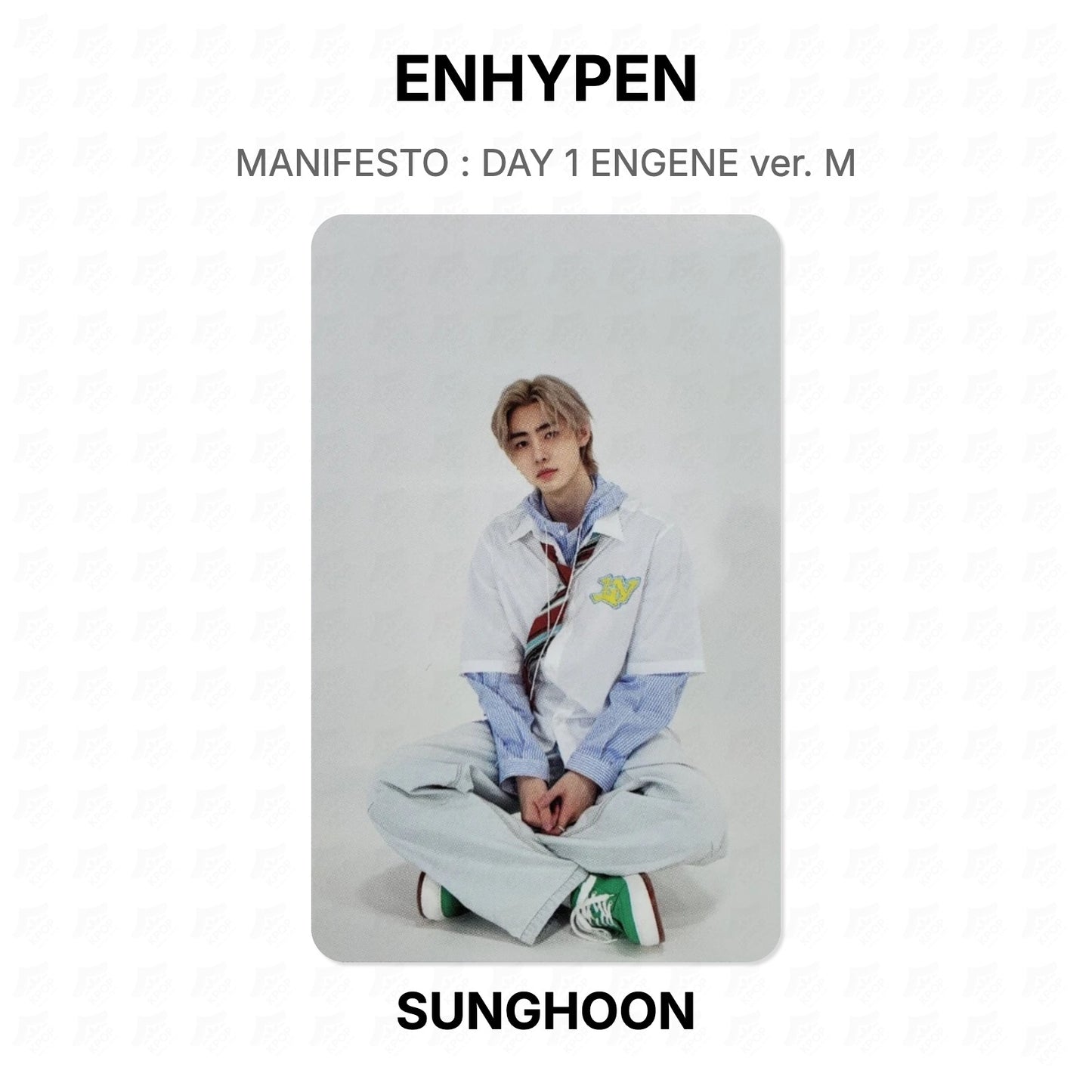 ENHYPEN MANIFESTO : DAY 1 ENGENE ver. M Official Photocard
