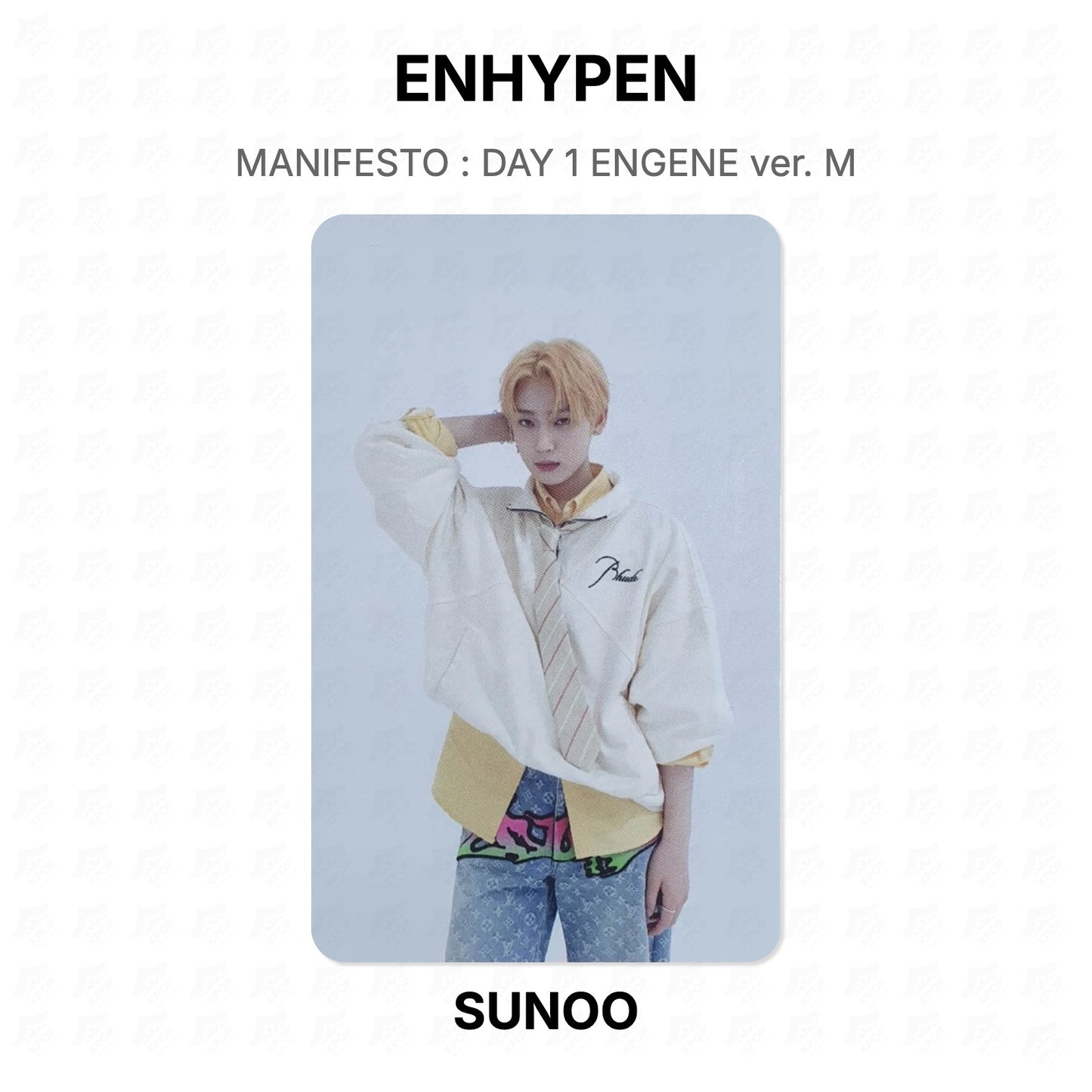 ENHYPEN MANIFESTO : DAY 1 ENGENE ver. M Official Photocard