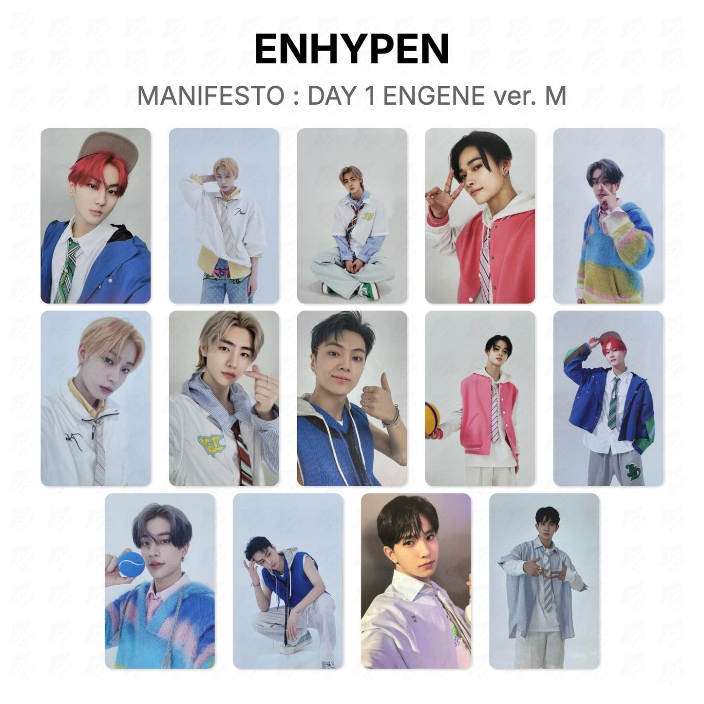 ENHYPEN MANIFESTO : DAY 1 ENGENE ver. M Official Photocard