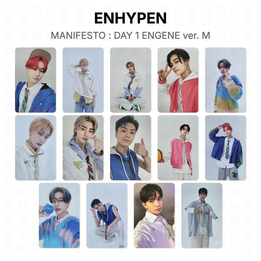 ENHYPEN MANIFESTO : DAY 1 ENGENE ver. M Official Photocard