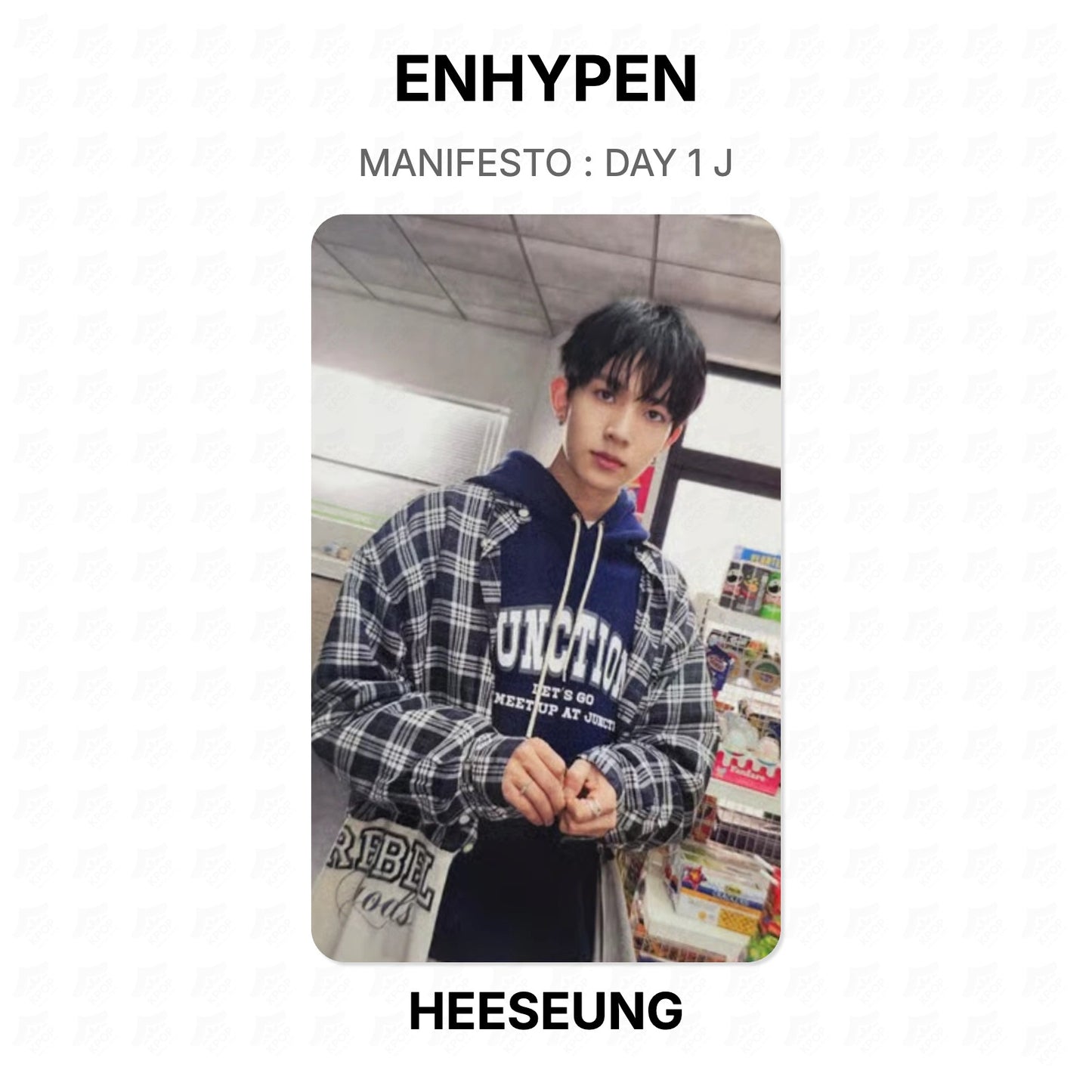 ENHYPEN MANIFESTO : DAY 1 J Official Photocard