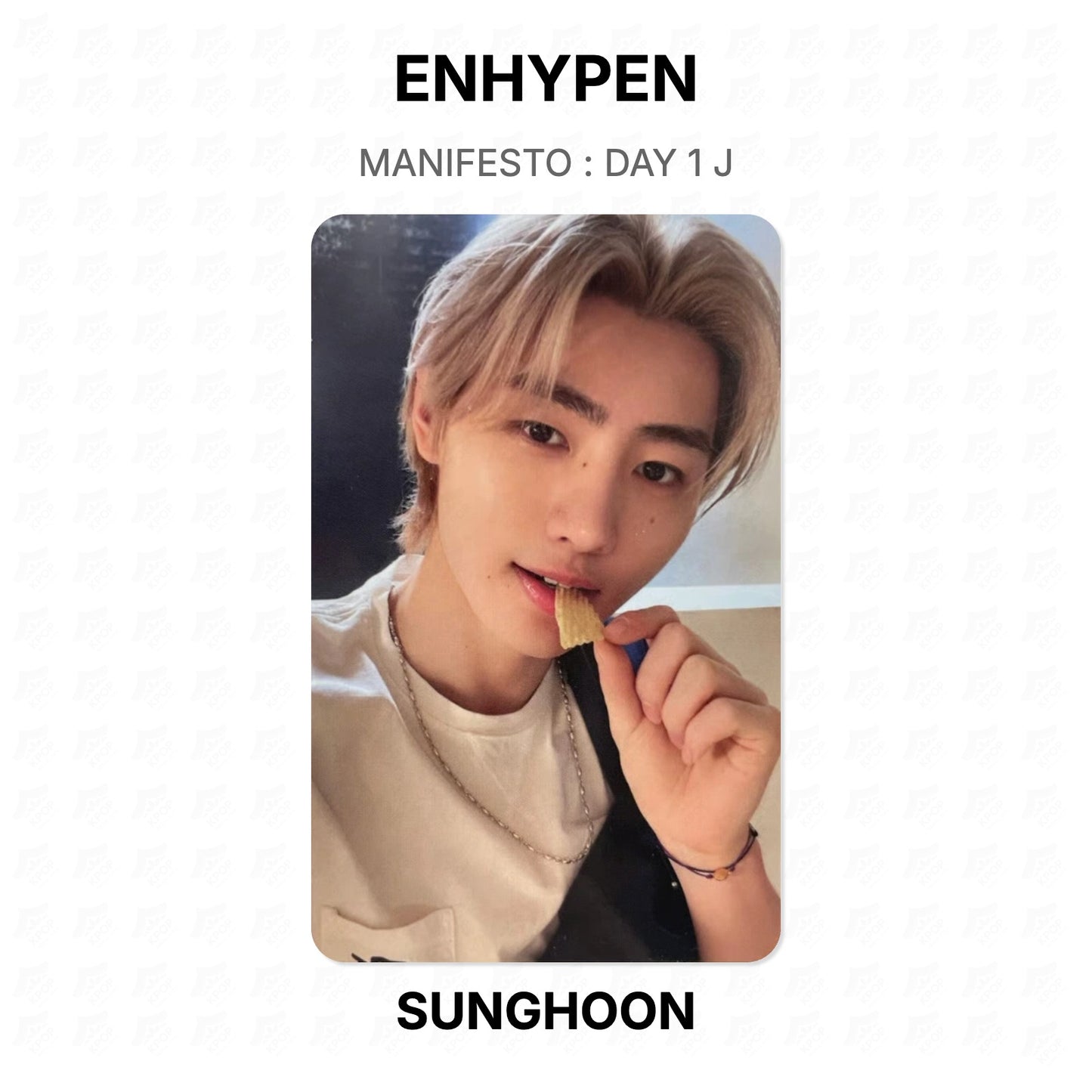 ENHYPEN MANIFESTO : DAY 1 J Official Photocard