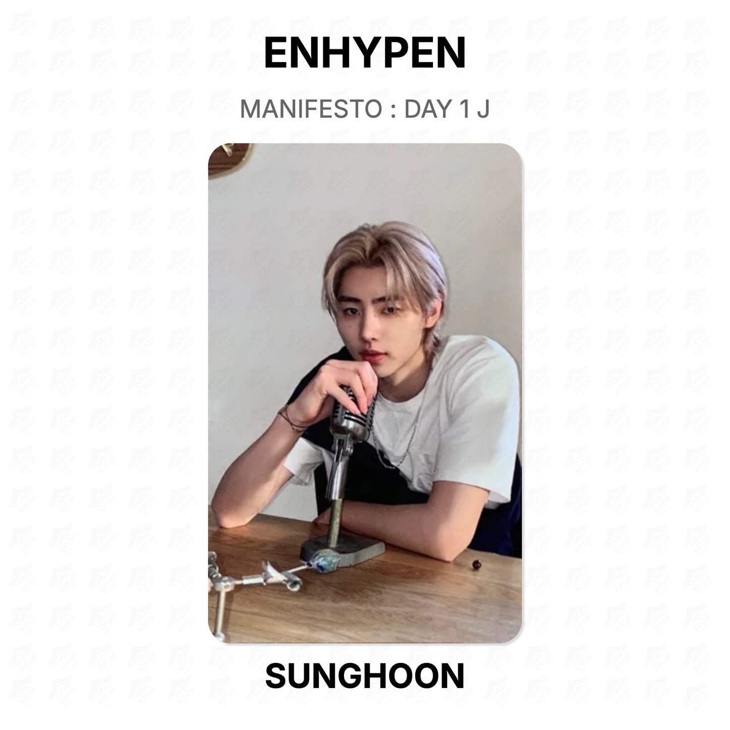 ENHYPEN MANIFESTO : DAY 1 J Official Photocard
