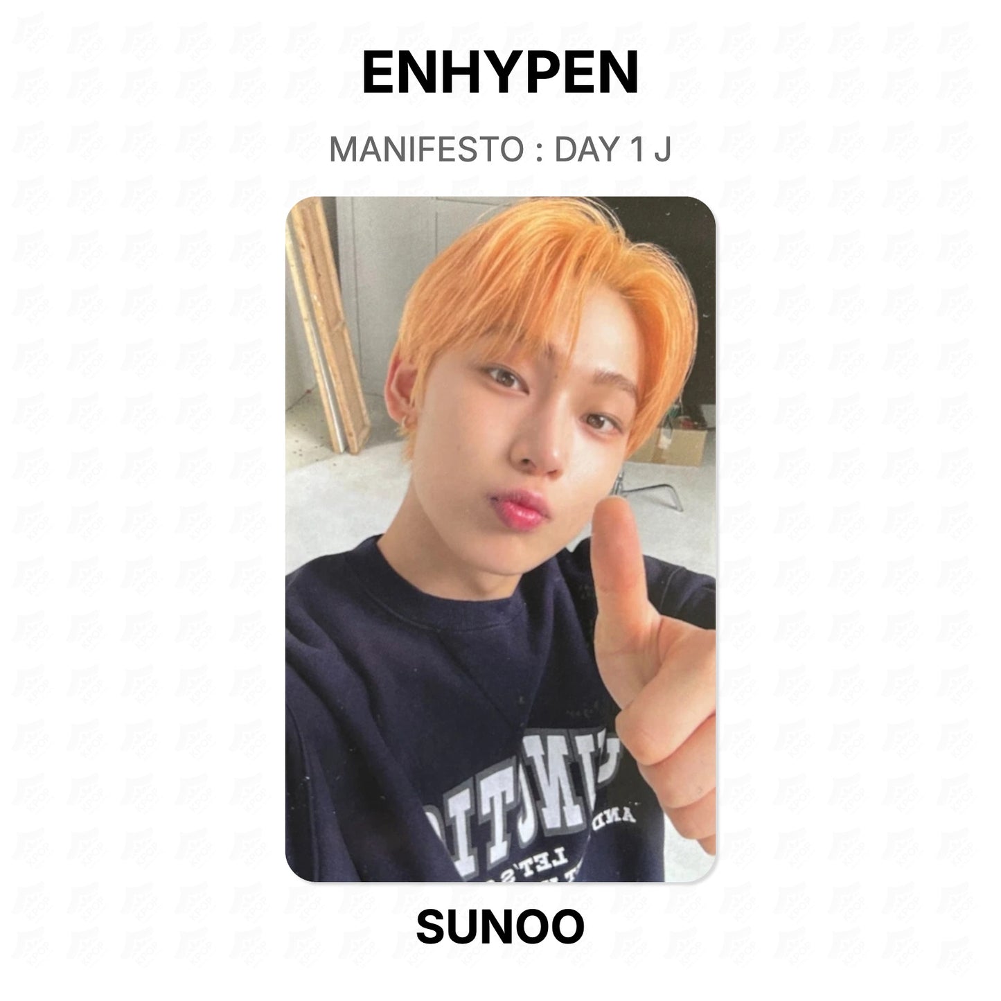 ENHYPEN MANIFESTO : DAY 1 J Official Photocard