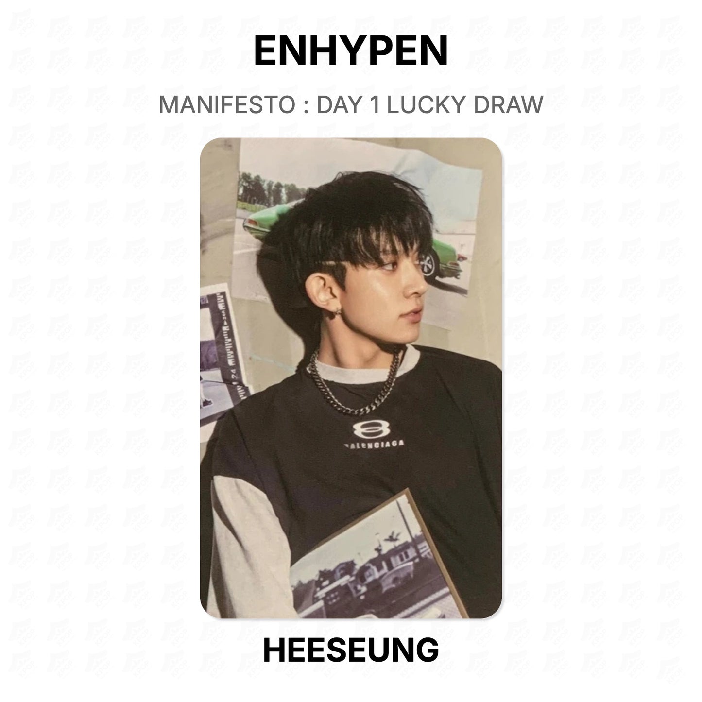 ENHYPEN MANIFESTO : DAY 1 LUCKY DRAW Official Photocard