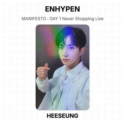 ENHYPEN MANIFESTO : DAY 1 Naver Shopping Live Official Photocard