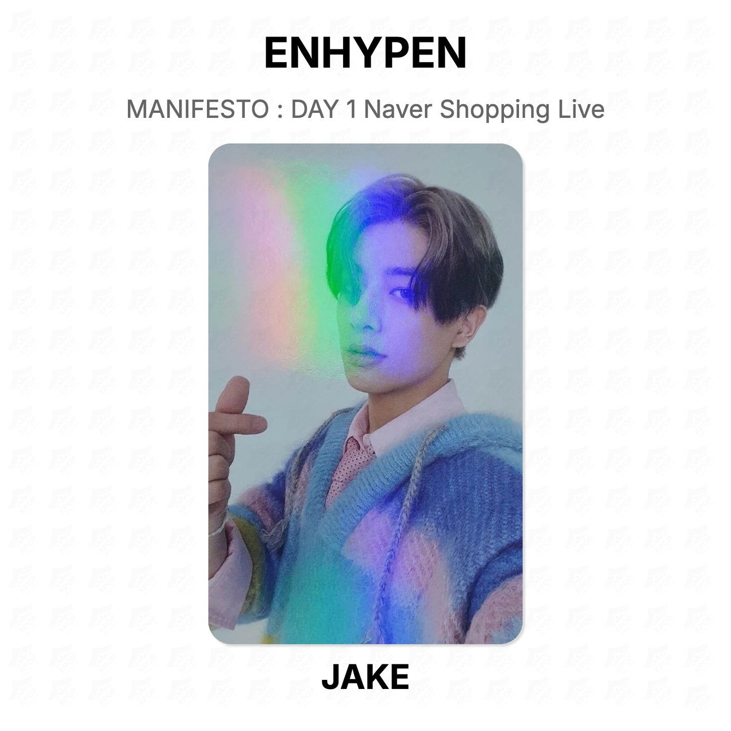 ENHYPEN MANIFESTO : DAY 1 Naver Shopping Live Official Photocard