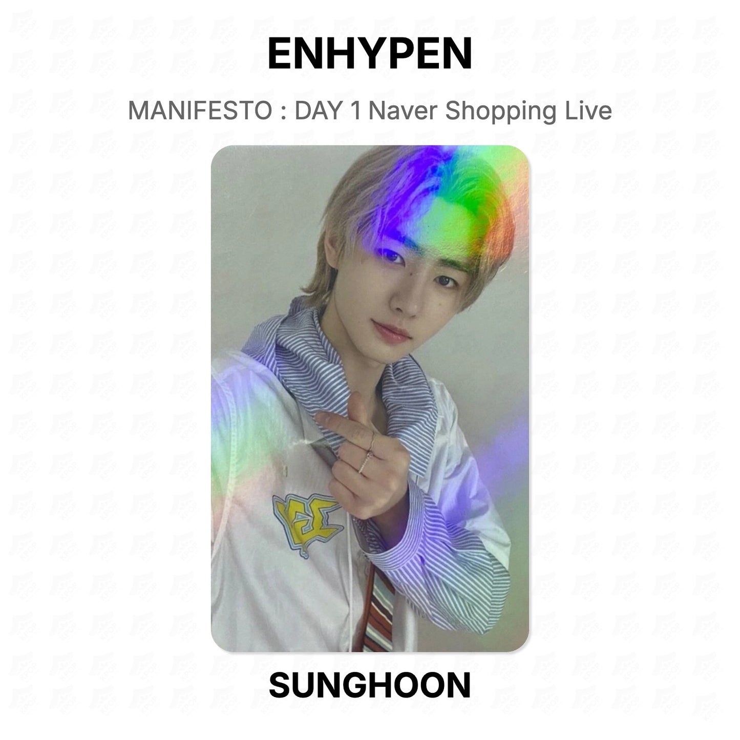 ENHYPEN MANIFESTO : DAY 1 Naver Shopping Live Official Photocard