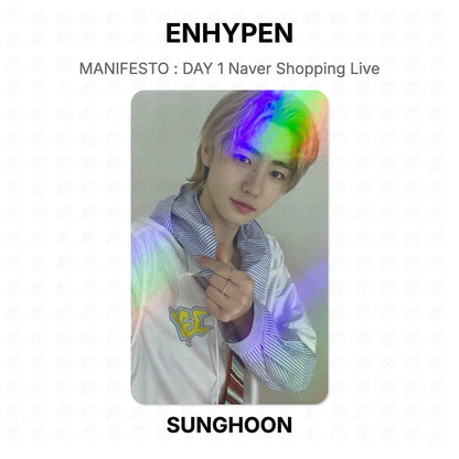 ENHYPEN MANIFESTO : DAY 1 Naver Shopping Live Official Photocard