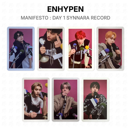 ENHYPEN MANIFESTO : DAY 1 SYNNARA RECORD Official Photocard