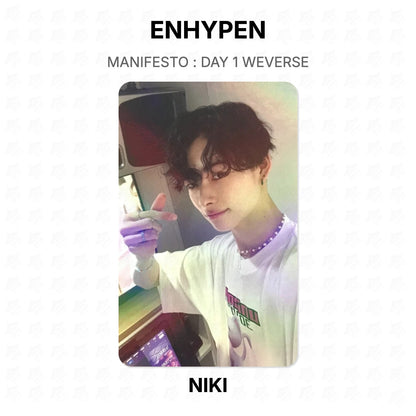 ENHYPEN MANIFESTO : DAY 1 WEVERSE Official Photocard