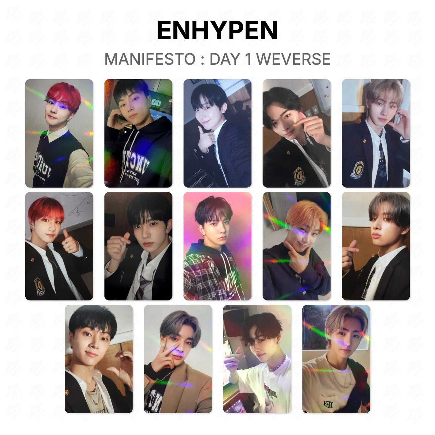 ENHYPEN MANIFESTO : DAY 1 WEVERSE Official Photocard