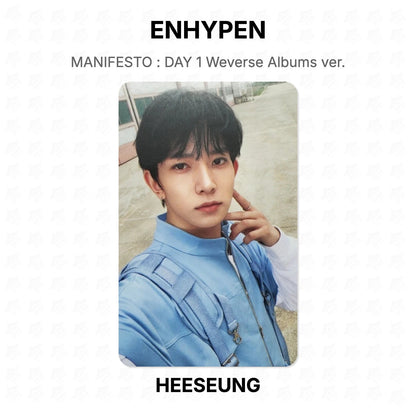ENHYPEN MANIFESTO : DAY 1 Weverse Albums ver. Official Photocard