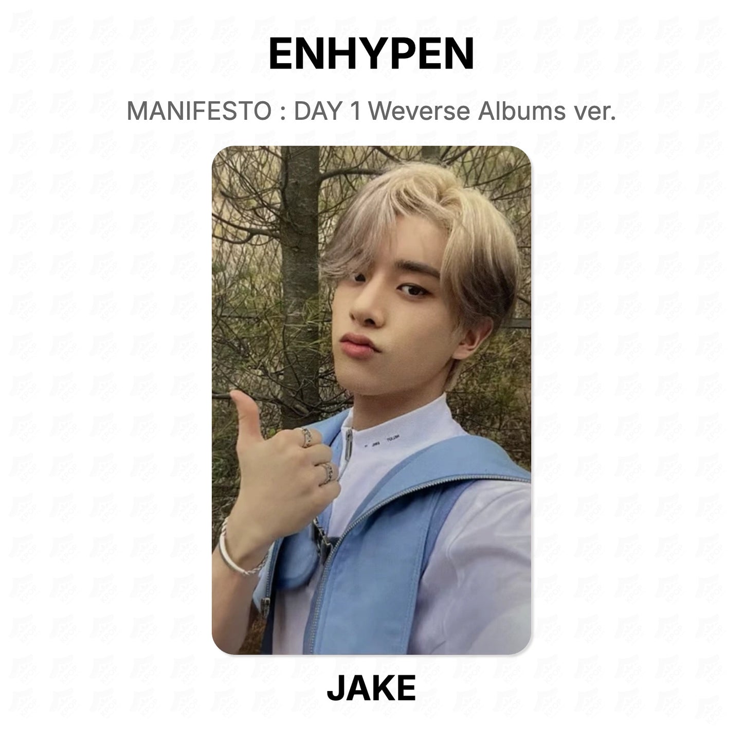 ENHYPEN MANIFESTO : DAY 1 Weverse Albums ver. Official Photocard