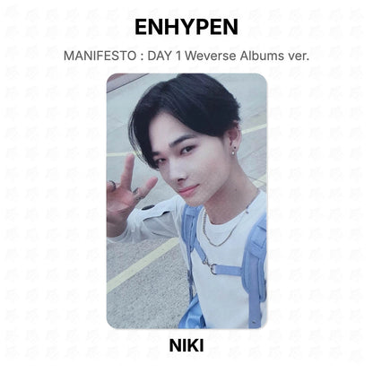 ENHYPEN MANIFESTO : DAY 1 Weverse Albums ver. Official Photocard