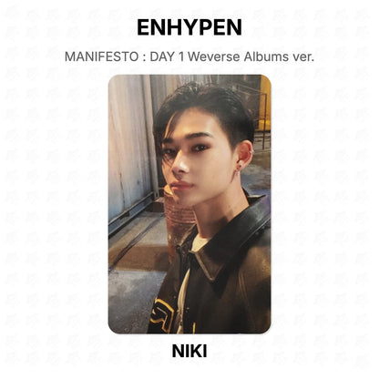 ENHYPEN MANIFESTO : DAY 1 Weverse Albums ver. Official Photocard