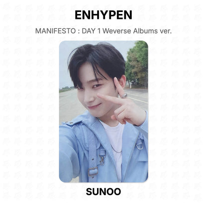 ENHYPEN MANIFESTO : DAY 1 Weverse Albums ver. Official Photocard