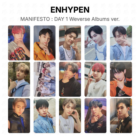 ENHYPEN MANIFESTO : DAY 1 Weverse Albums ver. Official Photocard