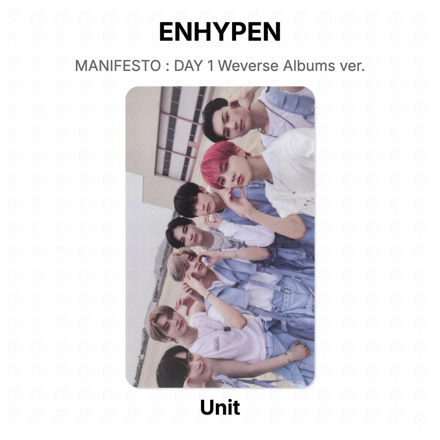ENHYPEN MANIFESTO : DAY 1 Weverse Albums ver. Official Photocard