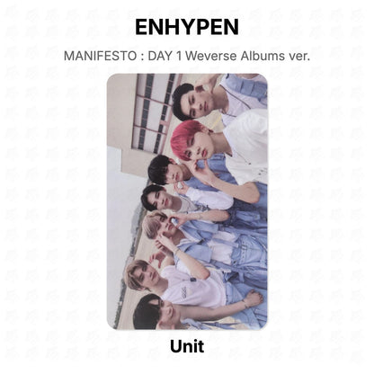 ENHYPEN MANIFESTO : DAY 1 Weverse Albums ver. Official Photocard