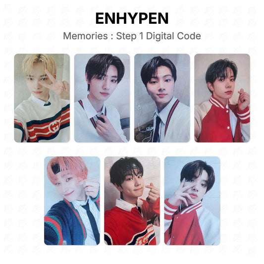 ENHYPEN Memories : Step 1 Digital Code Official Photocard